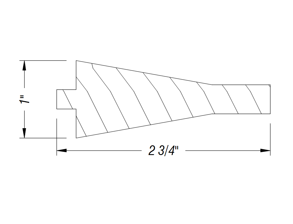 BM24   1" x 2 3/4"