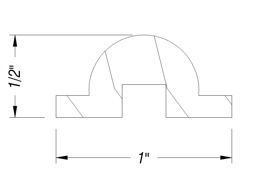 BM28   1/2" x 1"