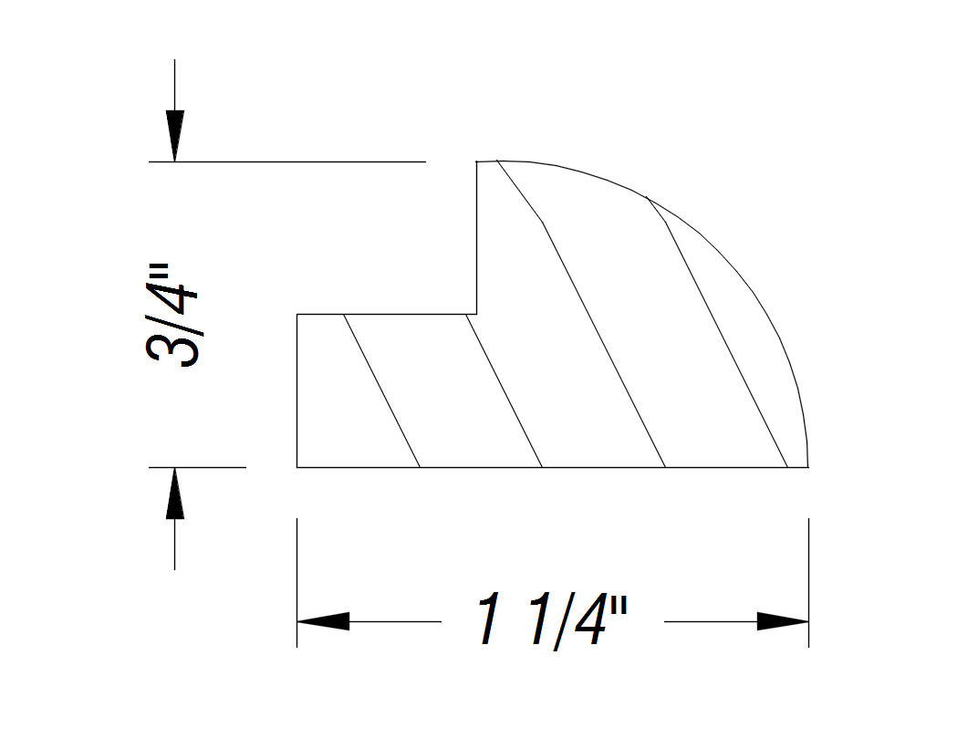 BM76   3/4" x 1 1/4"