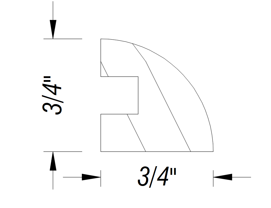 BM77   3/4" x 3/4"