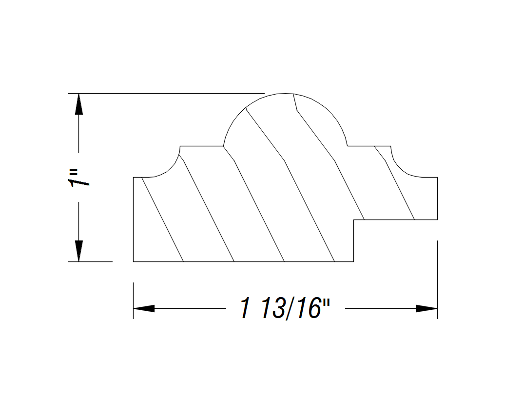 BM80   1" x 1 13/16"