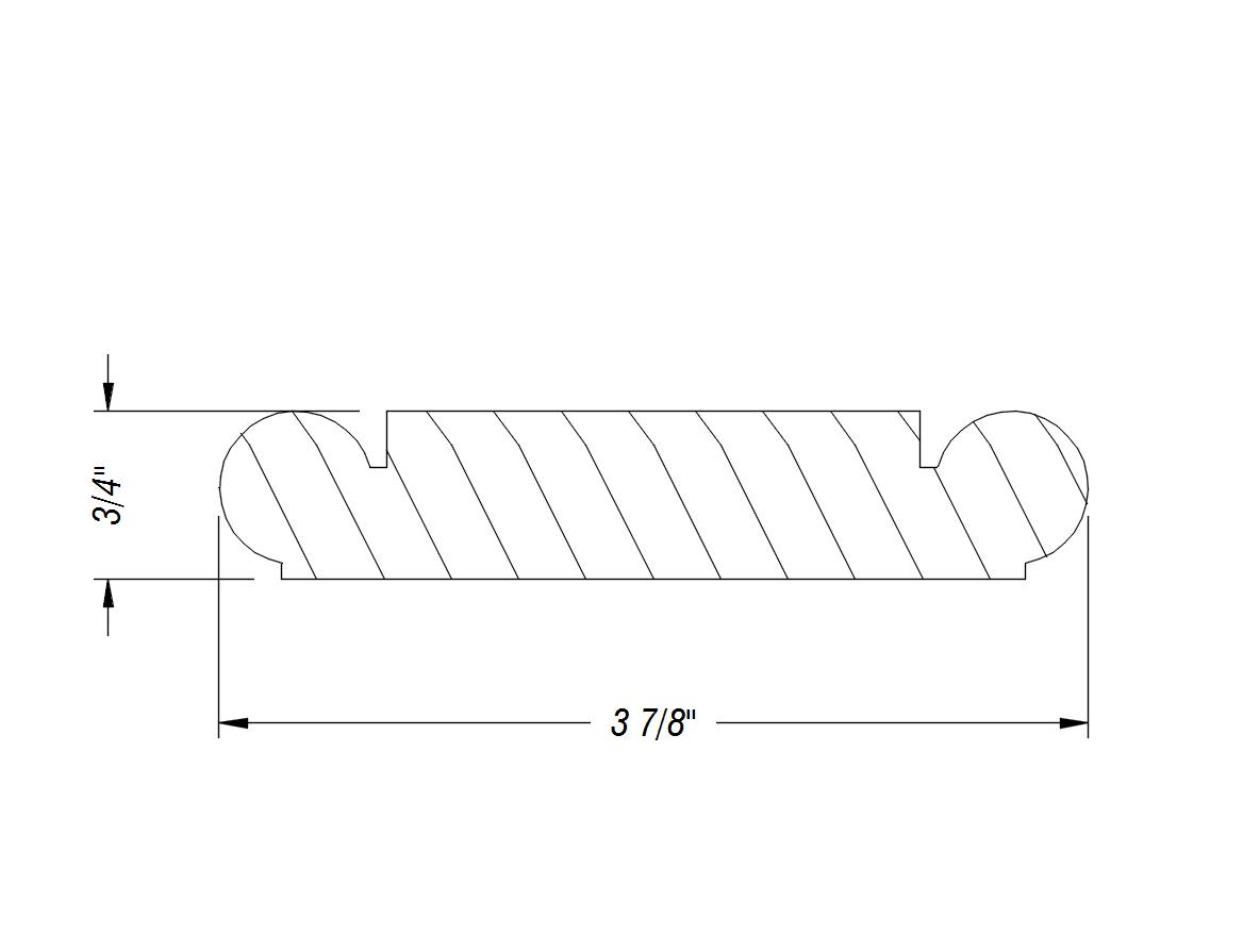 BM105   3/4" x 3 7/8"   