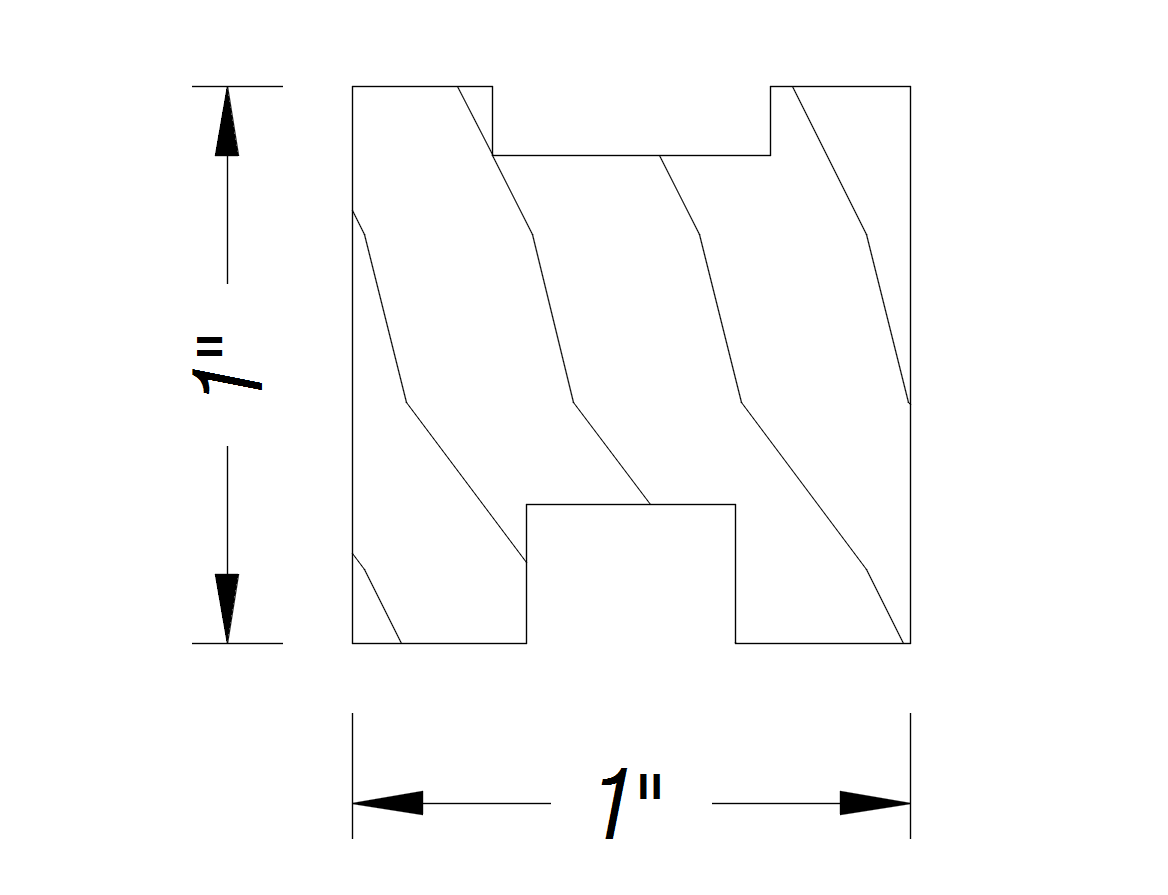 BM196   1" x 1"