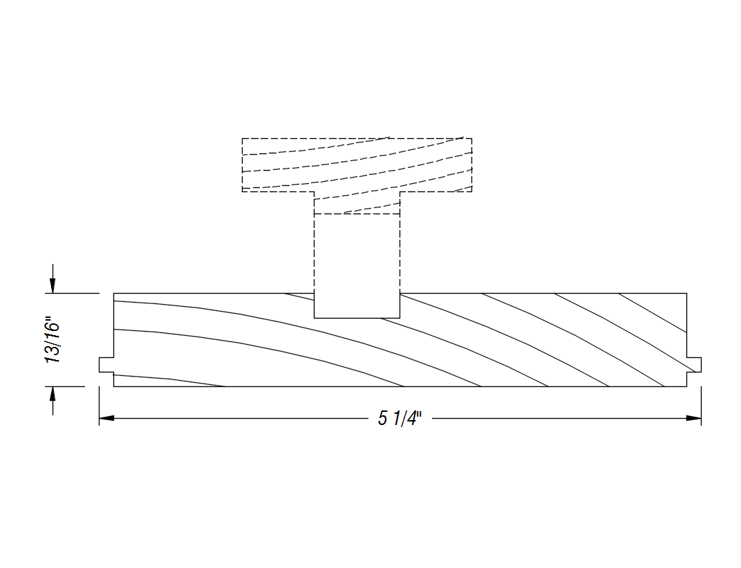 BM268   13/16" x 5 1/4"