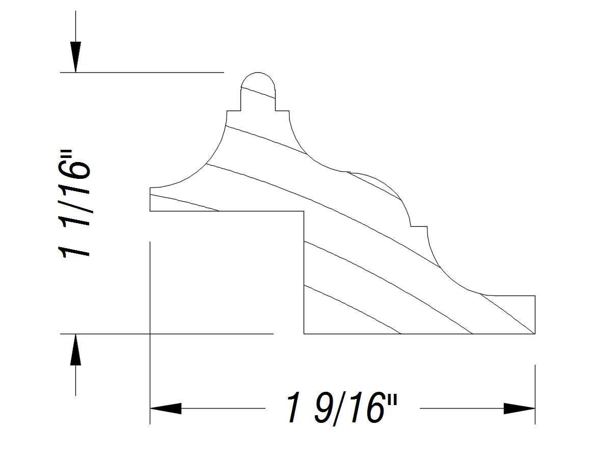 BM347   1 1/16" x 1 9/16"