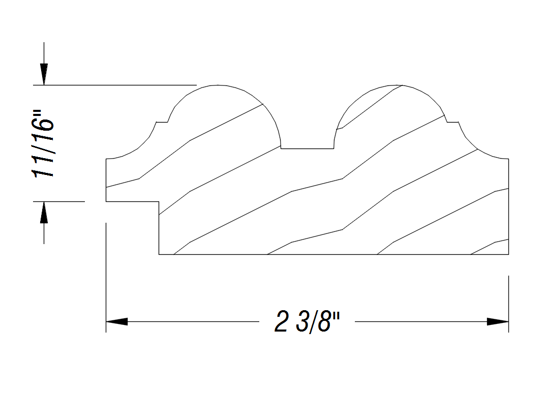 BM170   11/16" x 2 3/8"