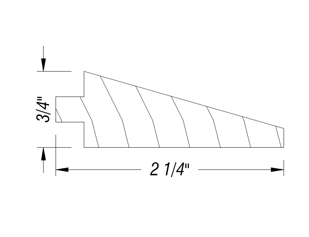 BM216   3/4" x 2 1/4"