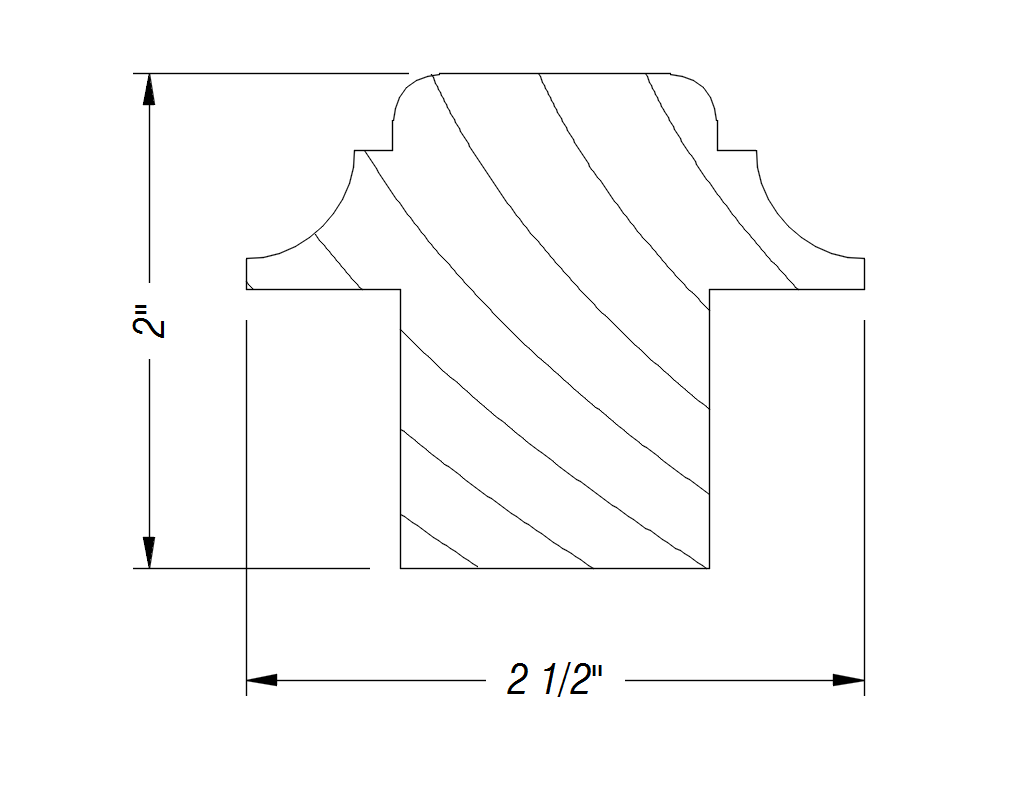 BM362   2" x 1/2"