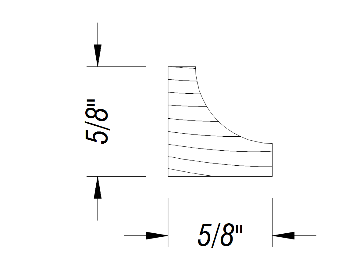 BM364B   5/8" x 5/8"