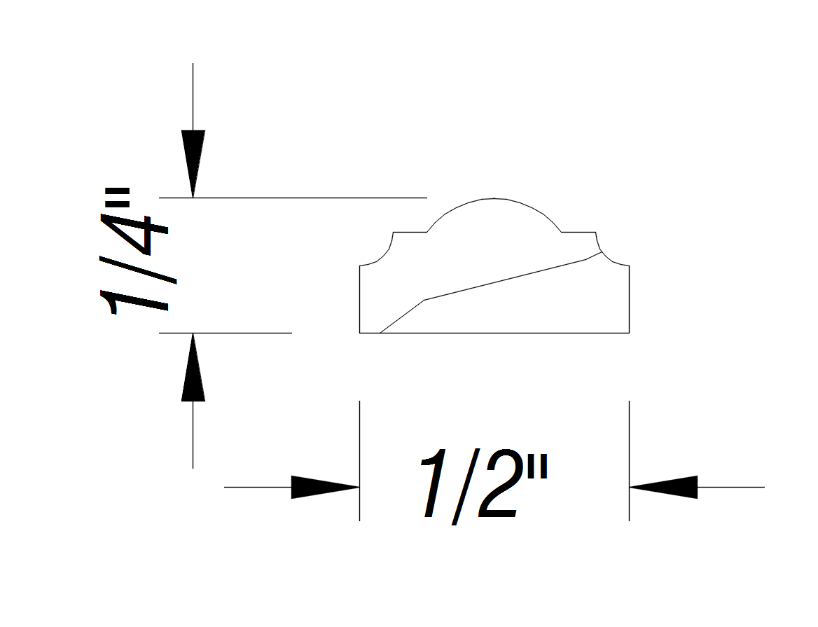 BM582   1/4" x 1/2"