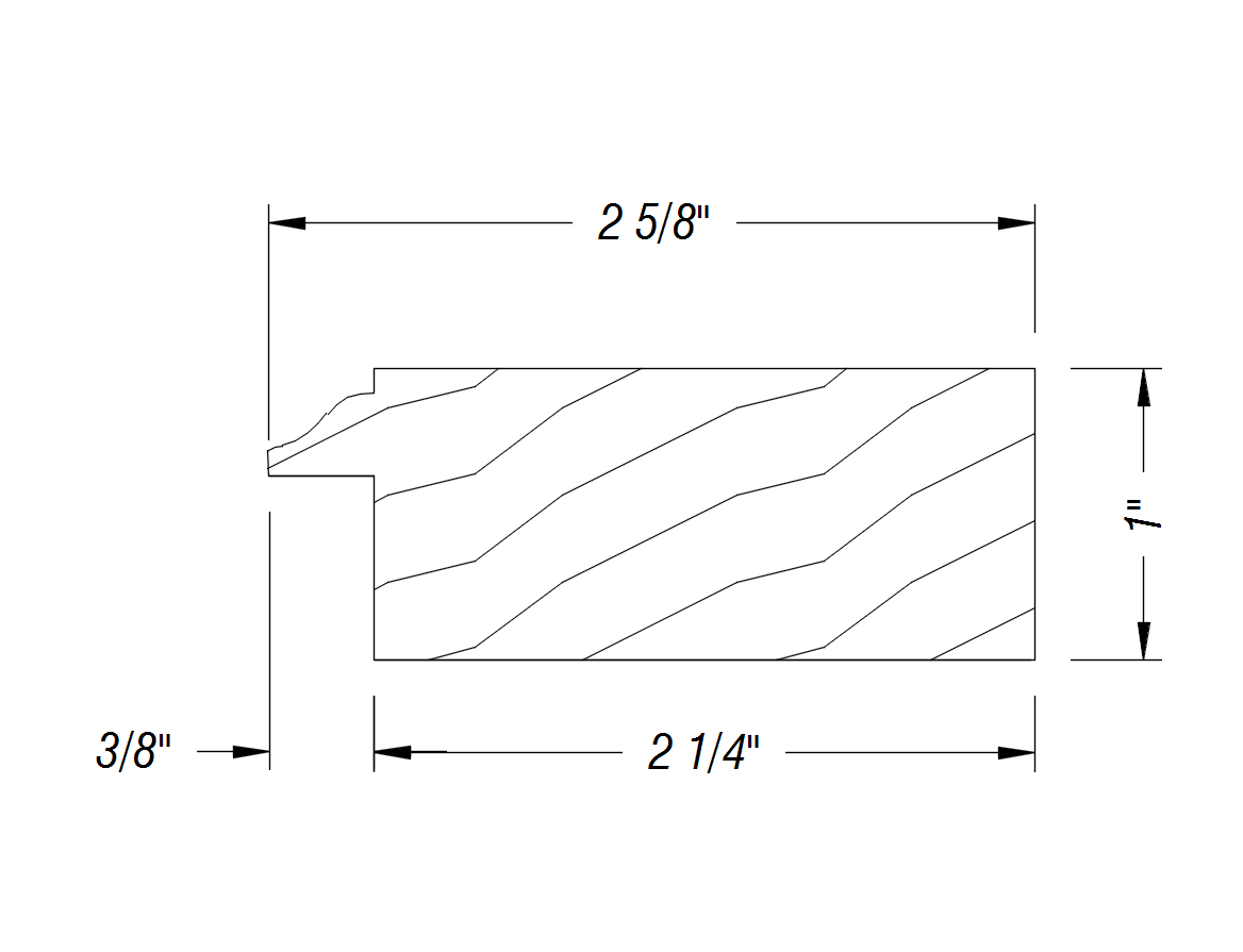 BM609   1" x 2 5/8"