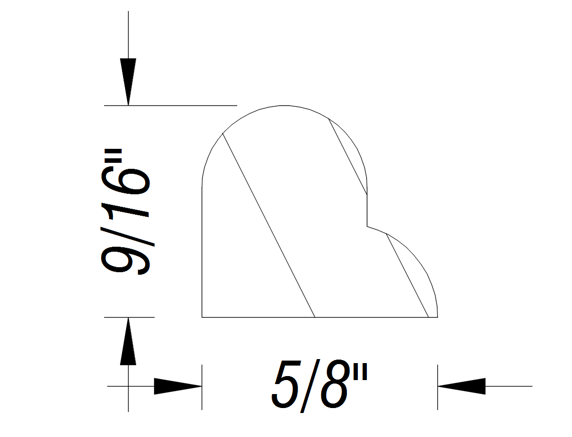 BM38   9/16" x 5/8"