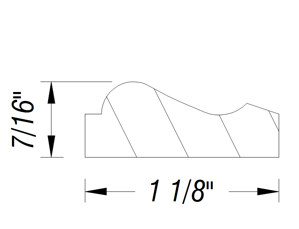 BM54   1 1/8" x 7/16"