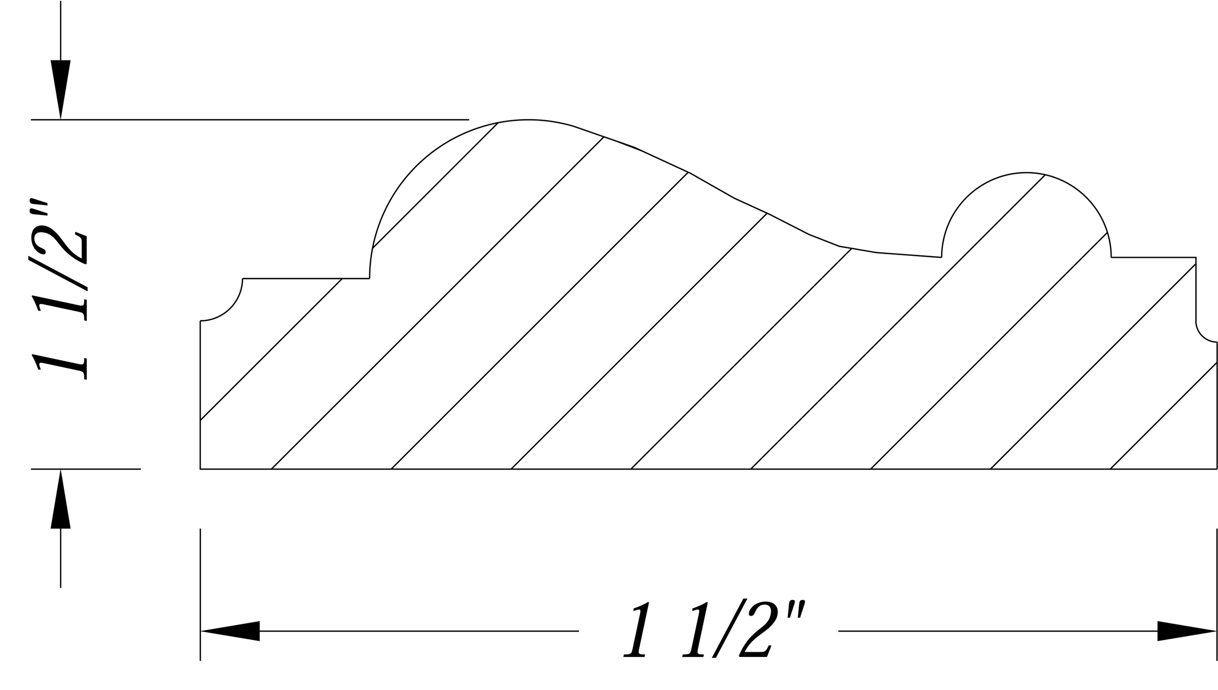 BM63   1 1/2" x 1 1/2"