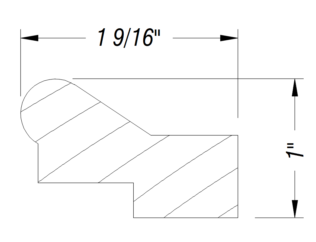 BM359   1 9/16" x 1"