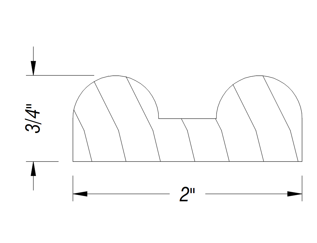 BM194   2" x 3/4"