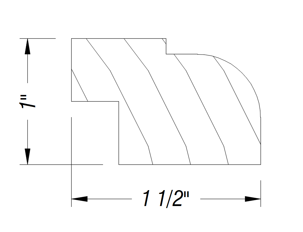 BM414   1" x 1 1/2"