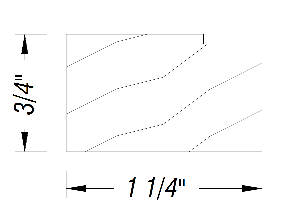 BM501   1 1/4" x 3/4"