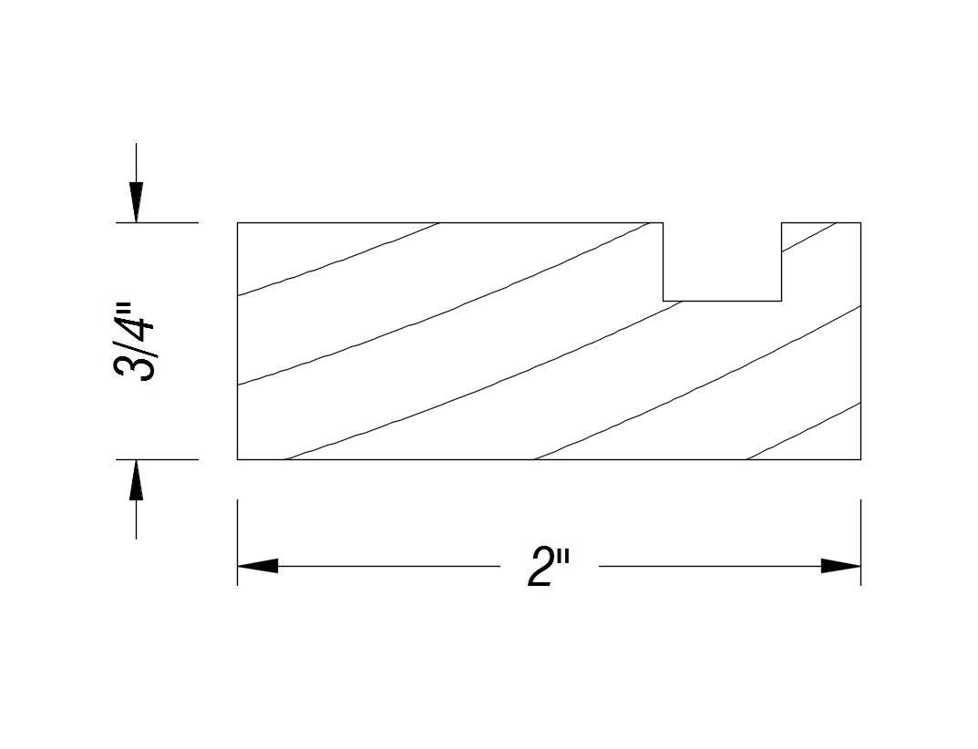 BM323   3/4" x 2"