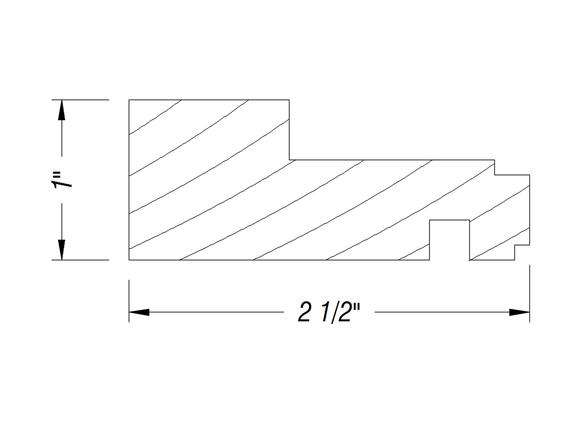 BM328   1" x 2 1/2"