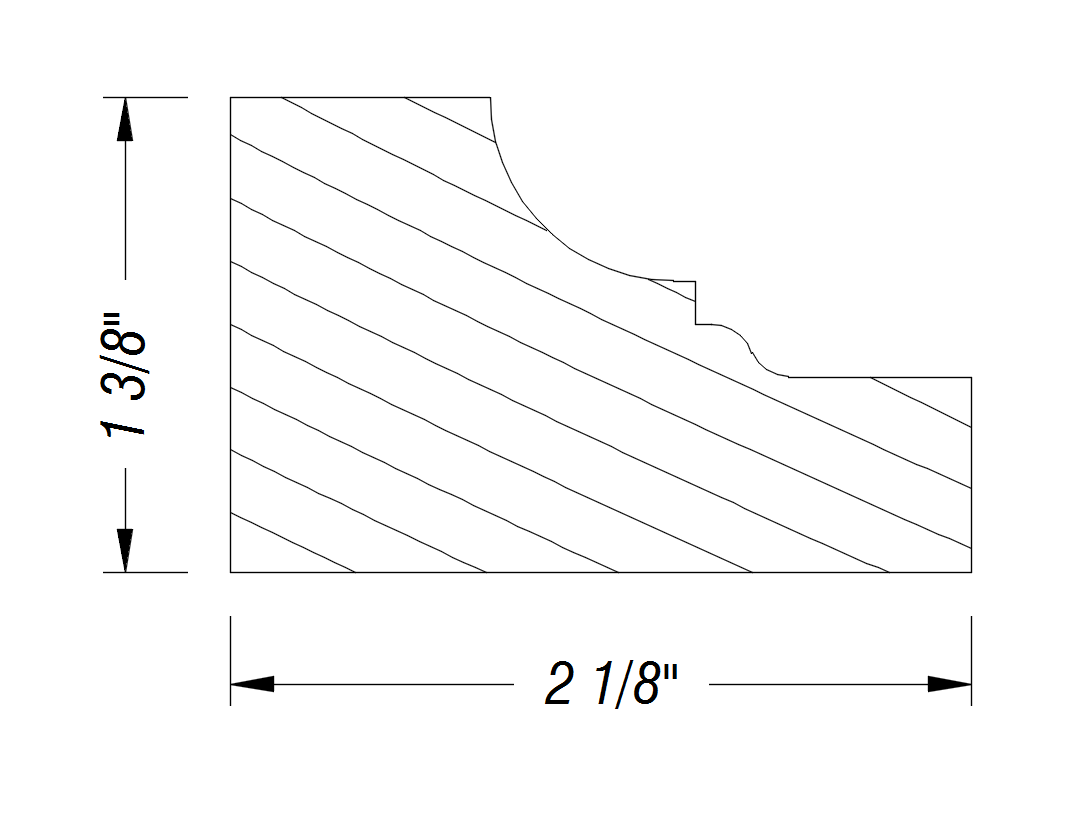 BM485   1 3/8" x 2 1/8"