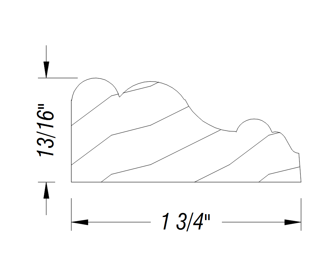 BM528   13/16" x 1 3/4"