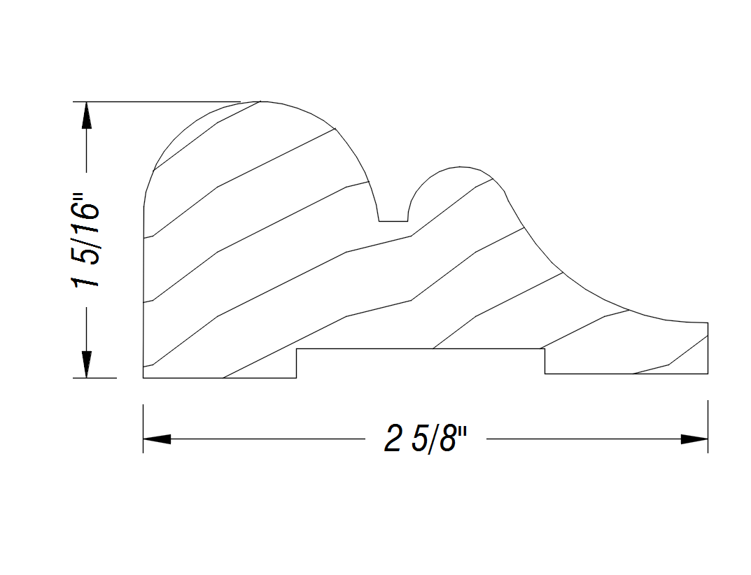 BM545   1 5/16" x 2 5/8"