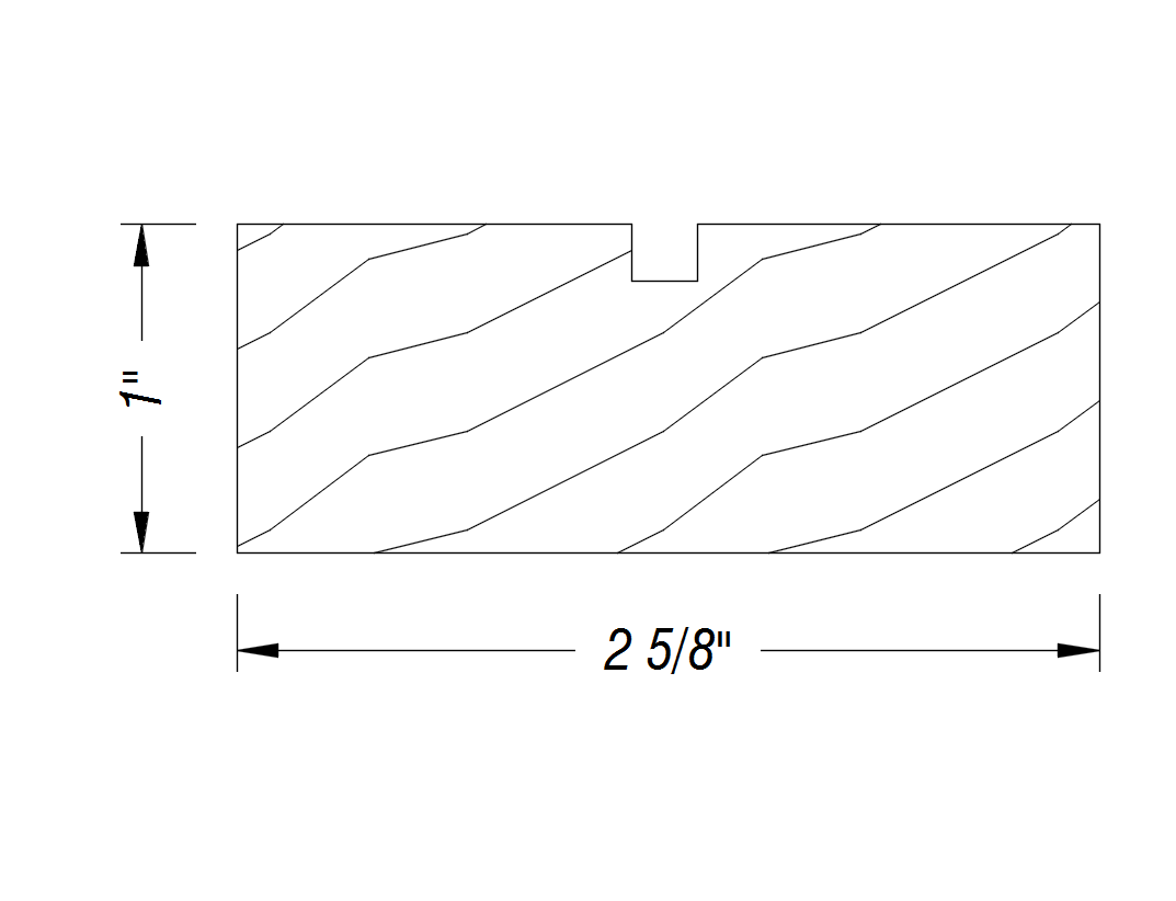 BM558   1" x 2 5/8"