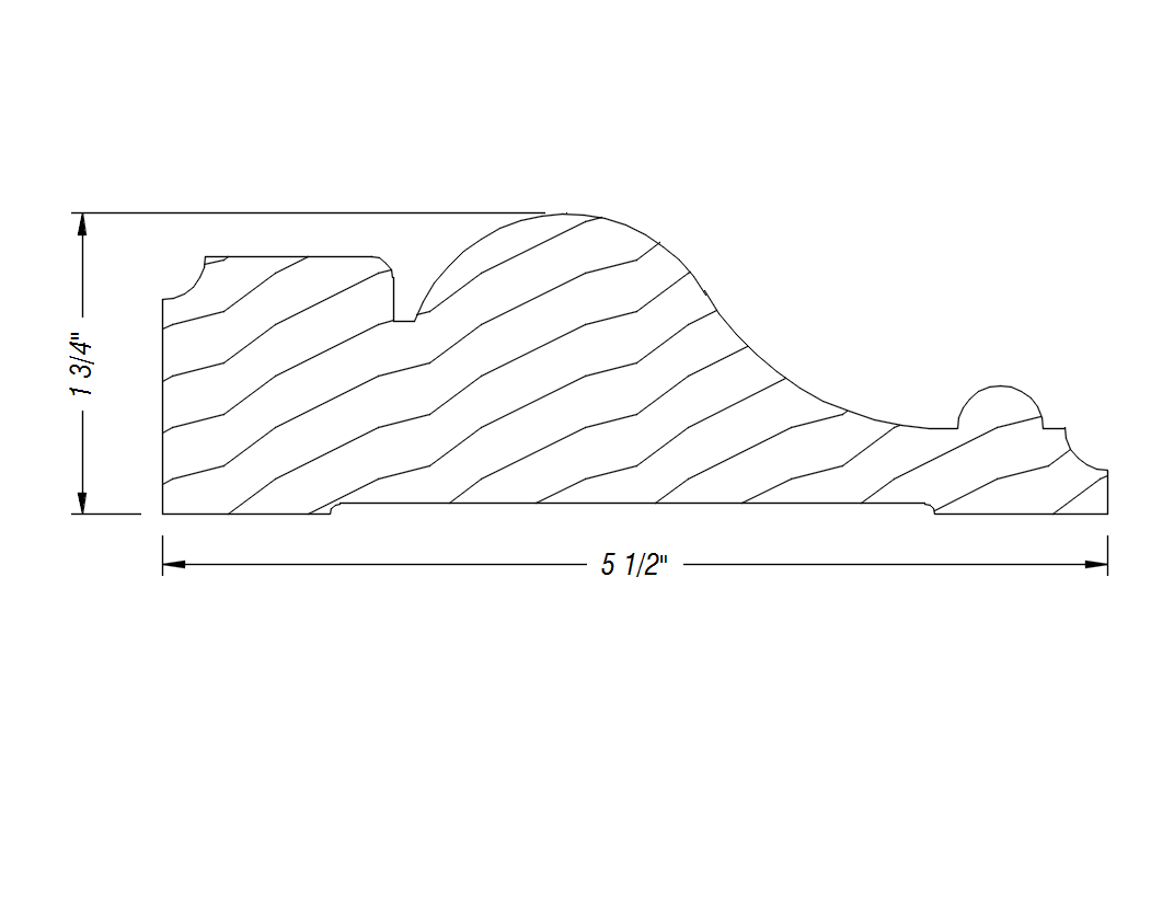 BM581   1 3/4" x 5 1/2"