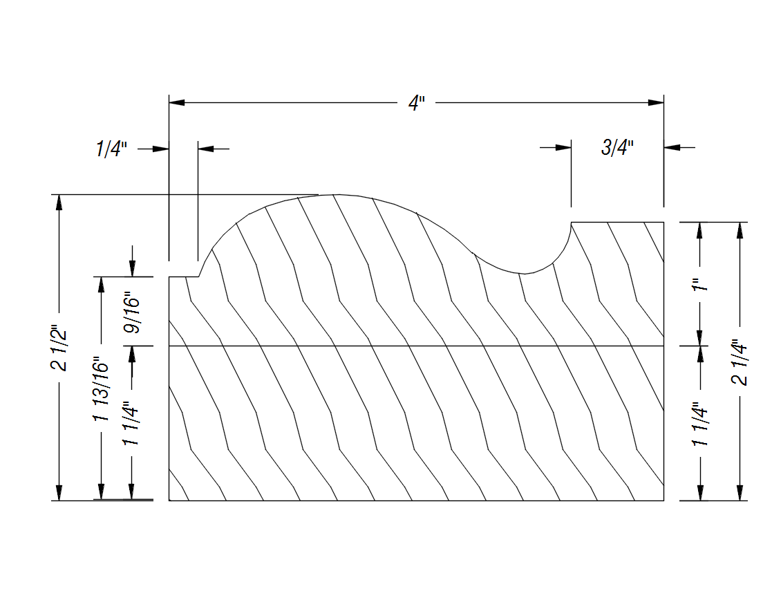 BM62   2 1/2" x 4"