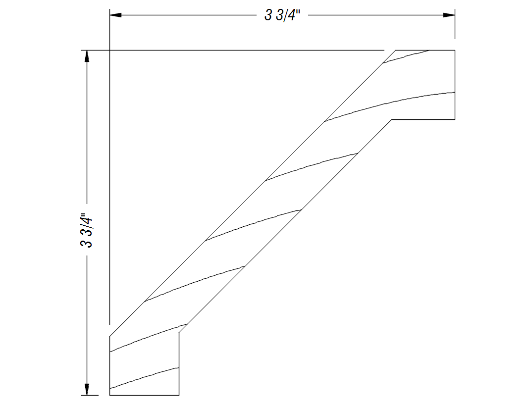 BM337   3 3/4" x 3 3/4"