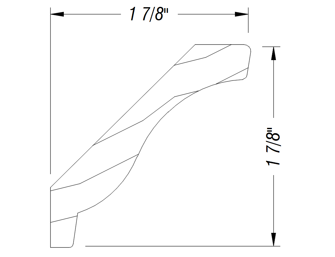 BM542   1 7/8" x 1 7/8"