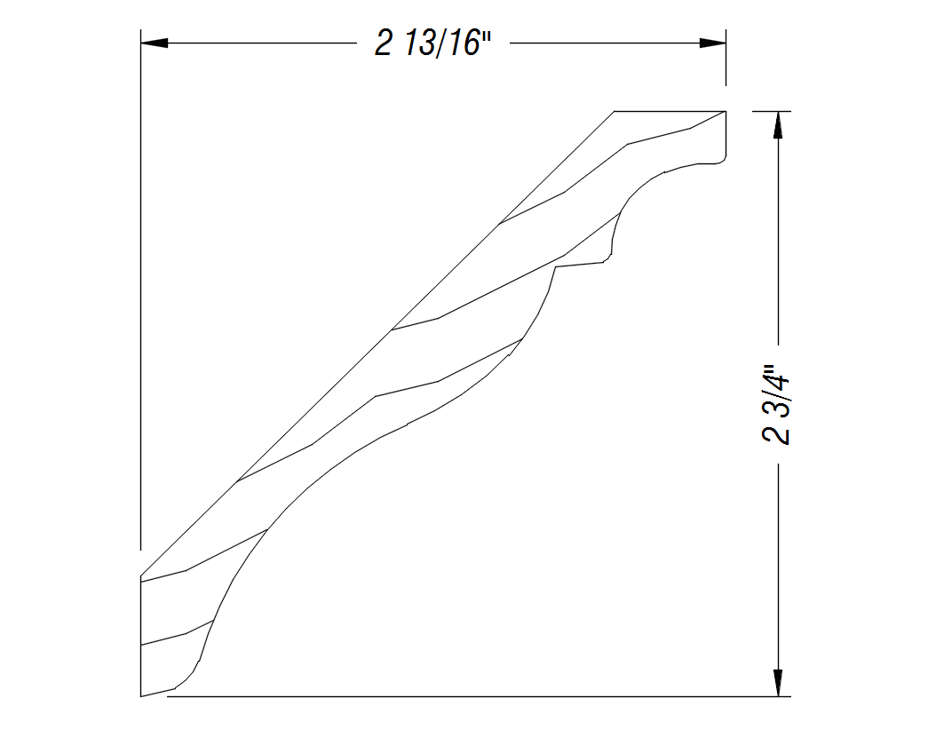 BM543   2 13/16" x 2 3/4"