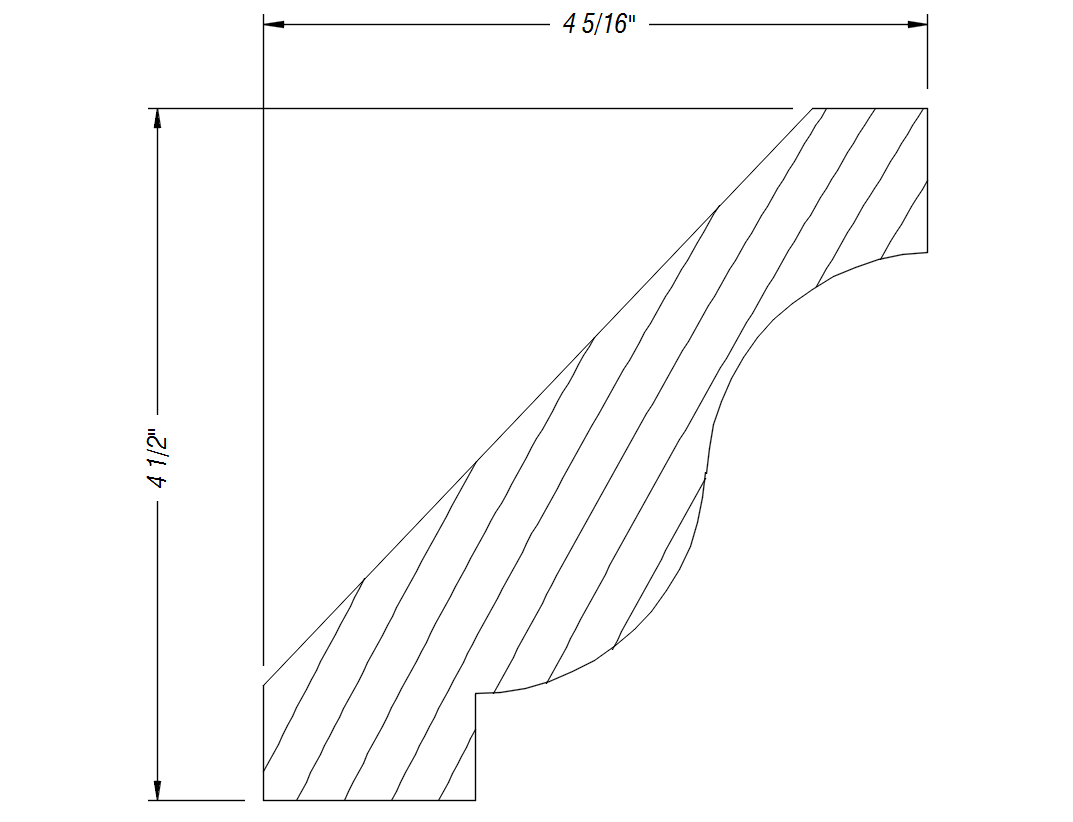 BM447   4 1/2" x 4 5/16"