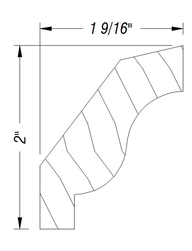 BM162   2" x 1 9/16"