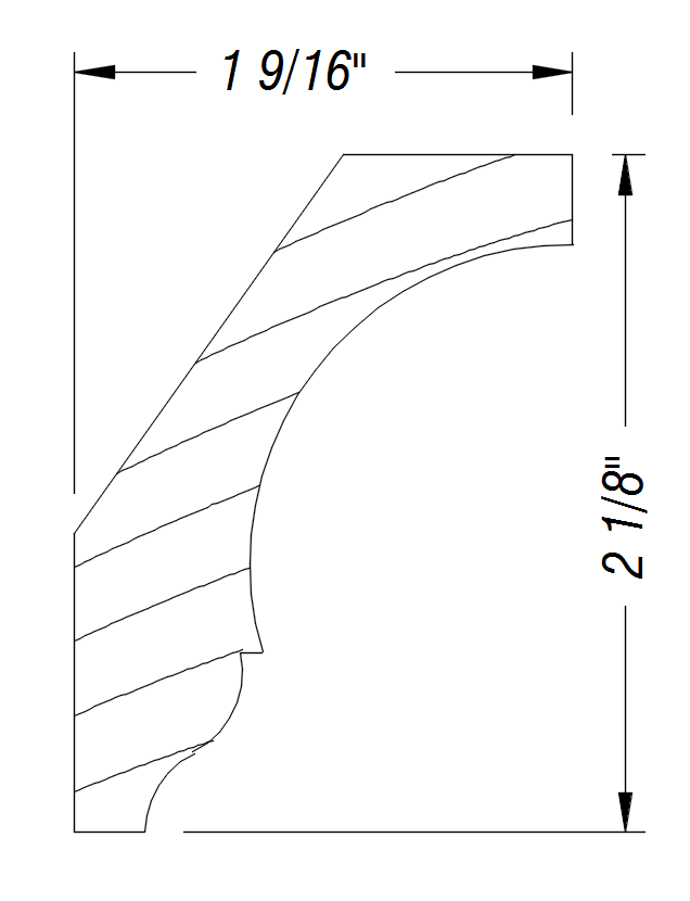 BM387   1 9/16" x 2 1/8"