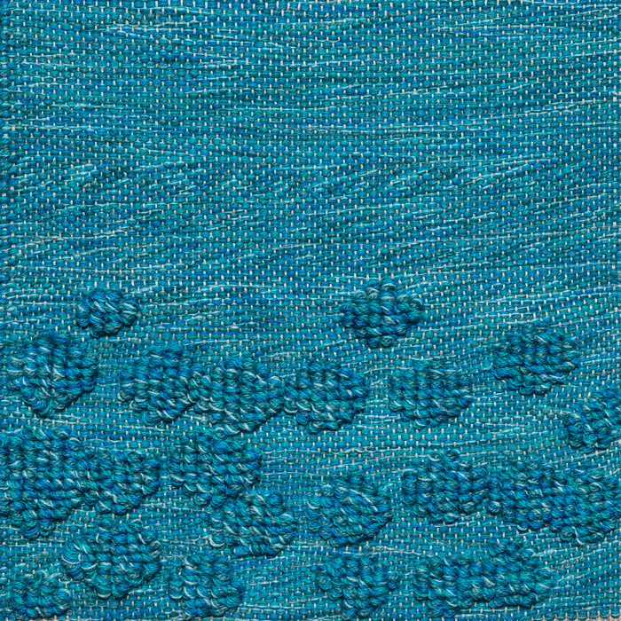ROSE-by-EVA-SCHILDT-Single-Weave-and-Tuft,-turquoise-mix-CH050,-5006,-5002,-5007,-5008,-5011-on-the-natural-yarn-(2).gif
