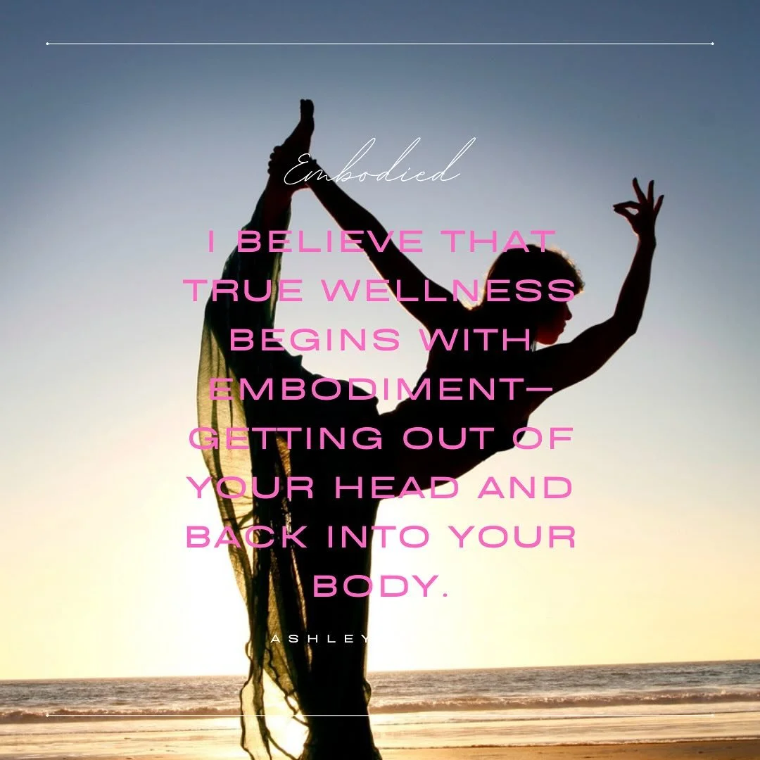 I believe that true wellness begins with embodiment&mdash;getting out of your head and back into your body. In a world that often disconnects us from our physical selves, I offer a space where you can ground yourself in the present moment, feel the r