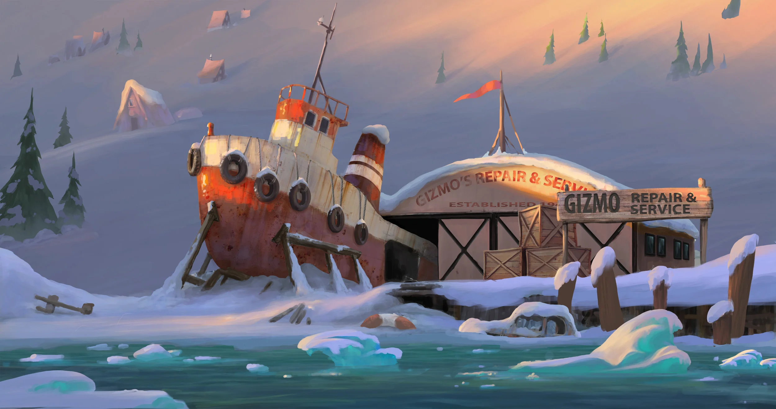 Feature film concept art