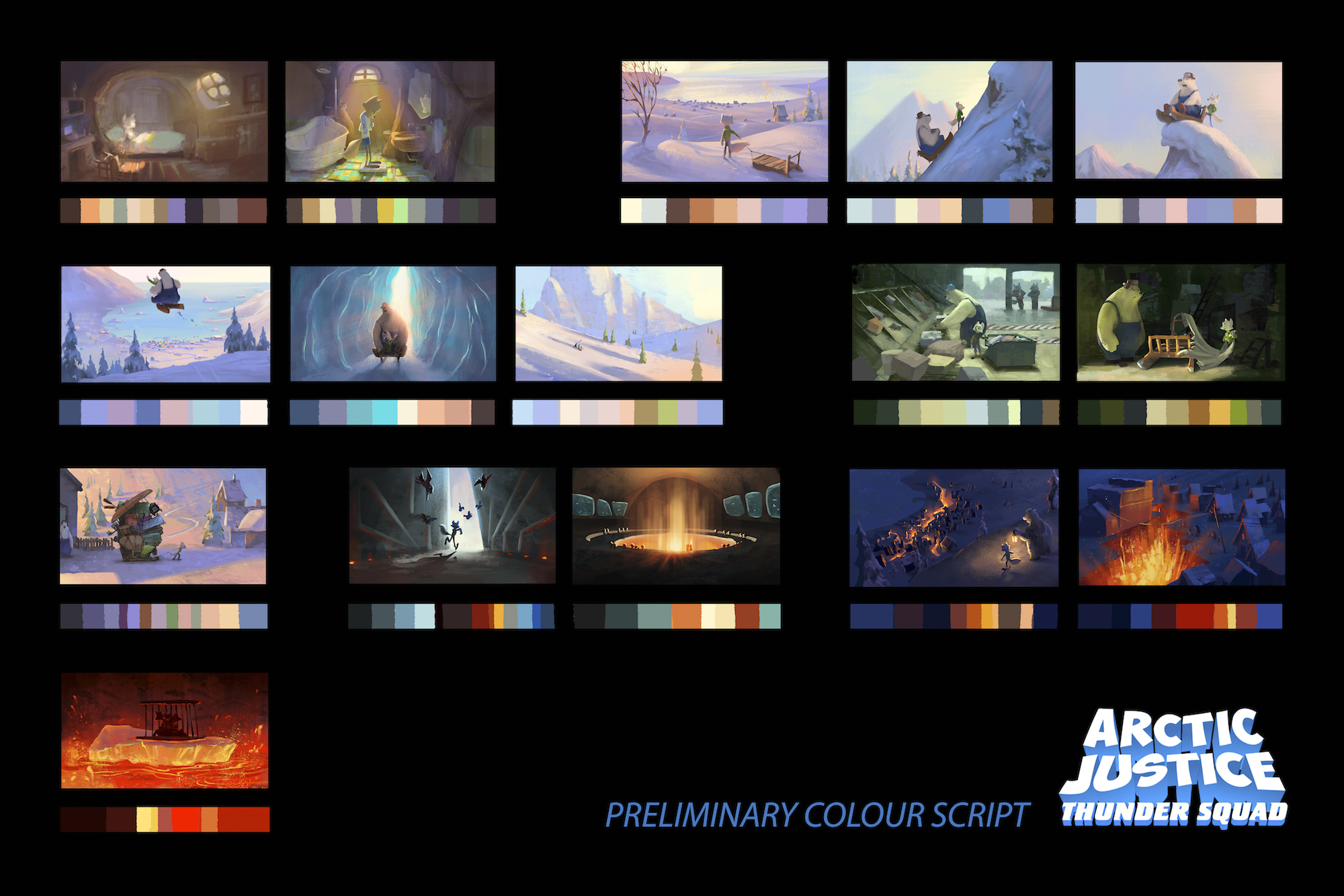 Feature film, color script