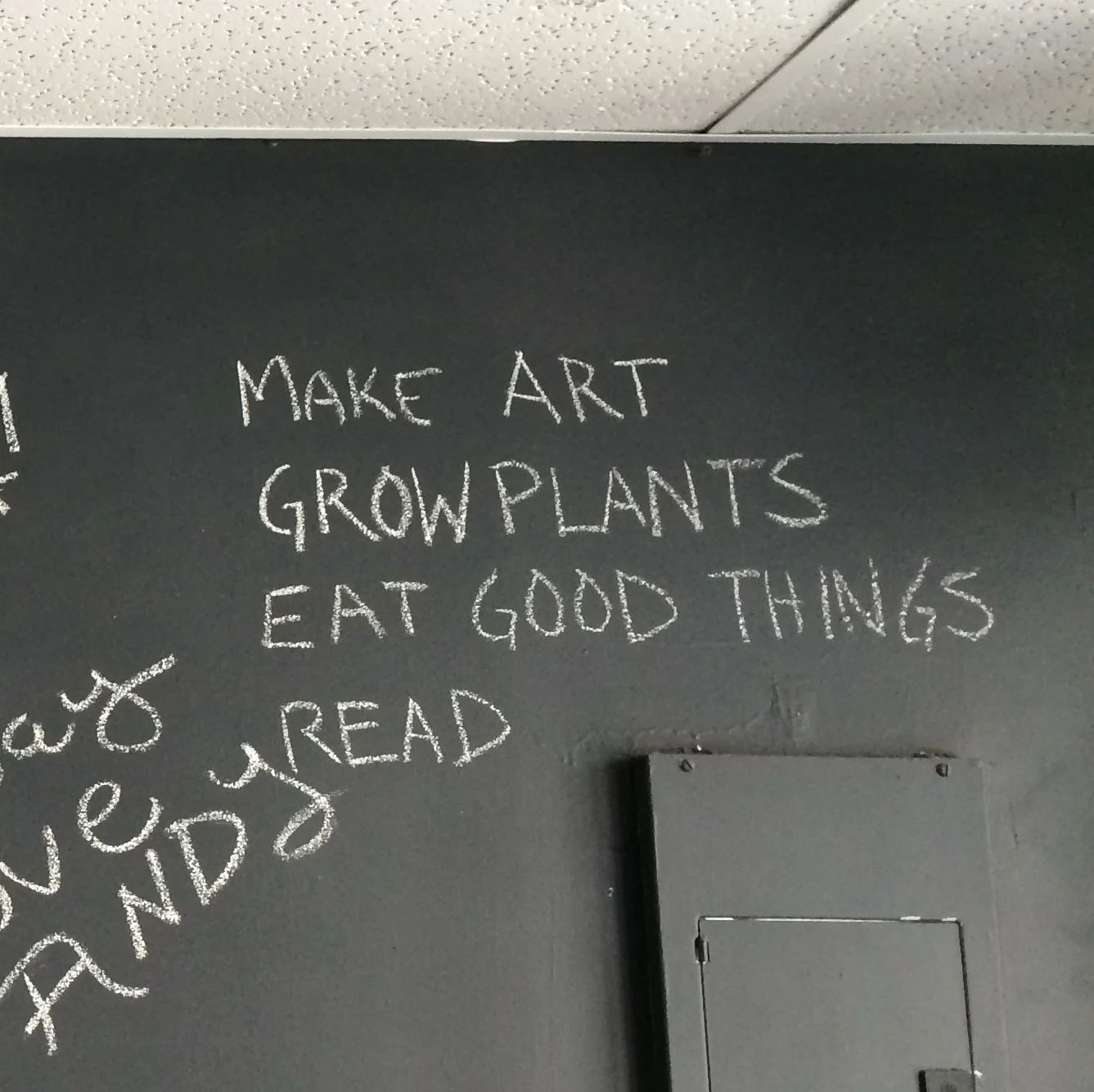 MAKE / GROW / EAT / READ / SHARE