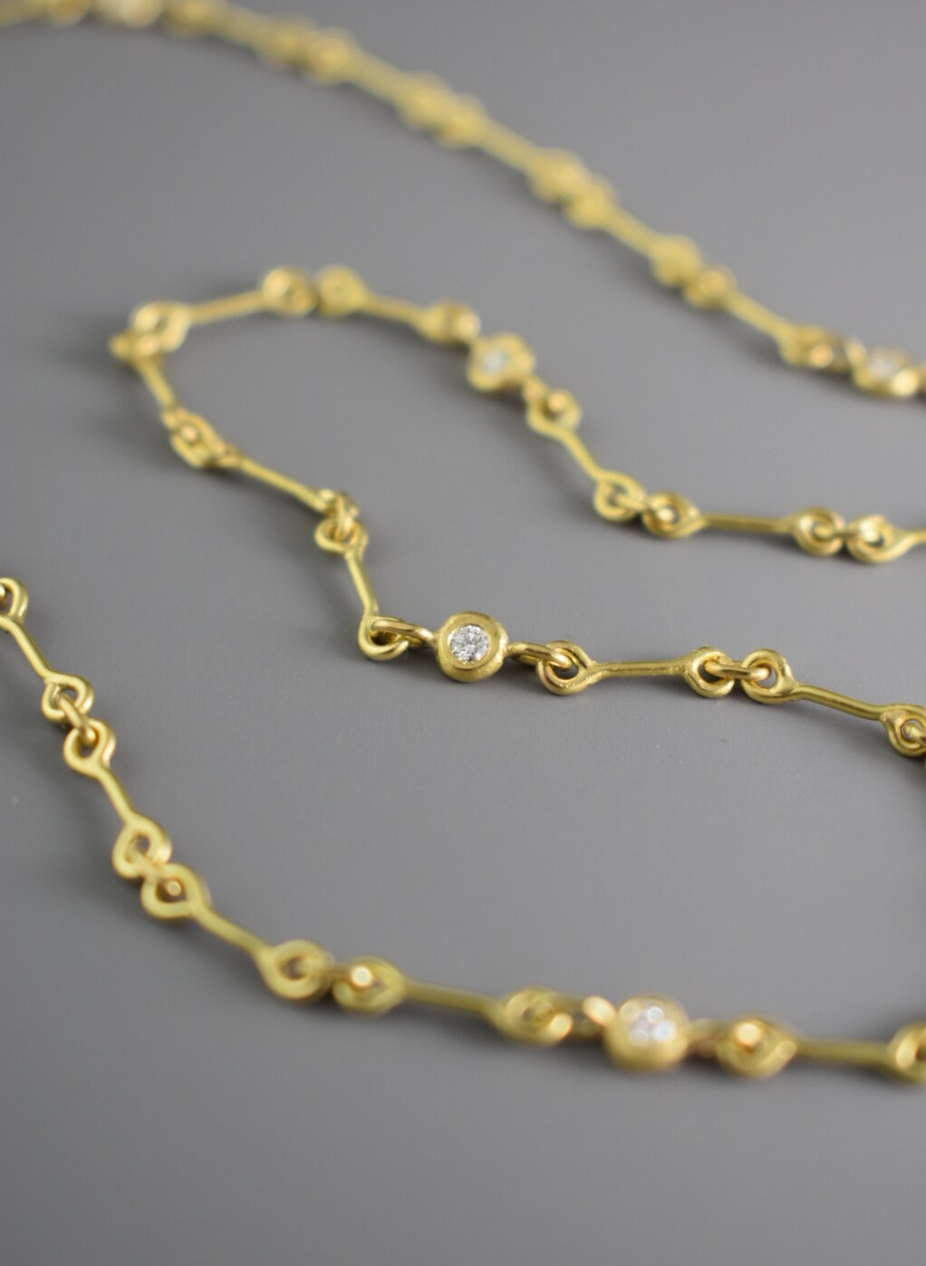 Fine Diamond Chain, 18k gold