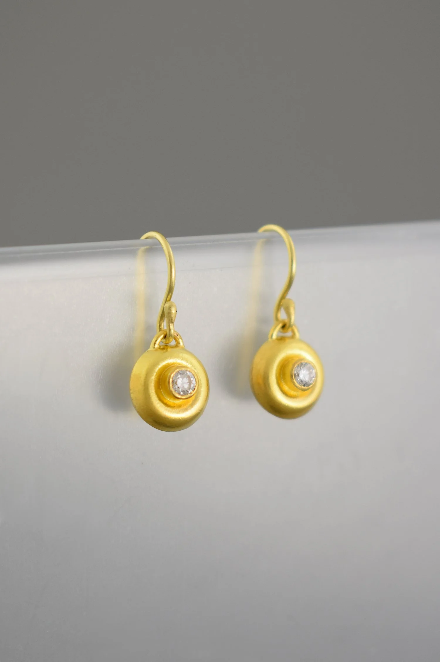 Diamond XL Plop Drops, 22k gold