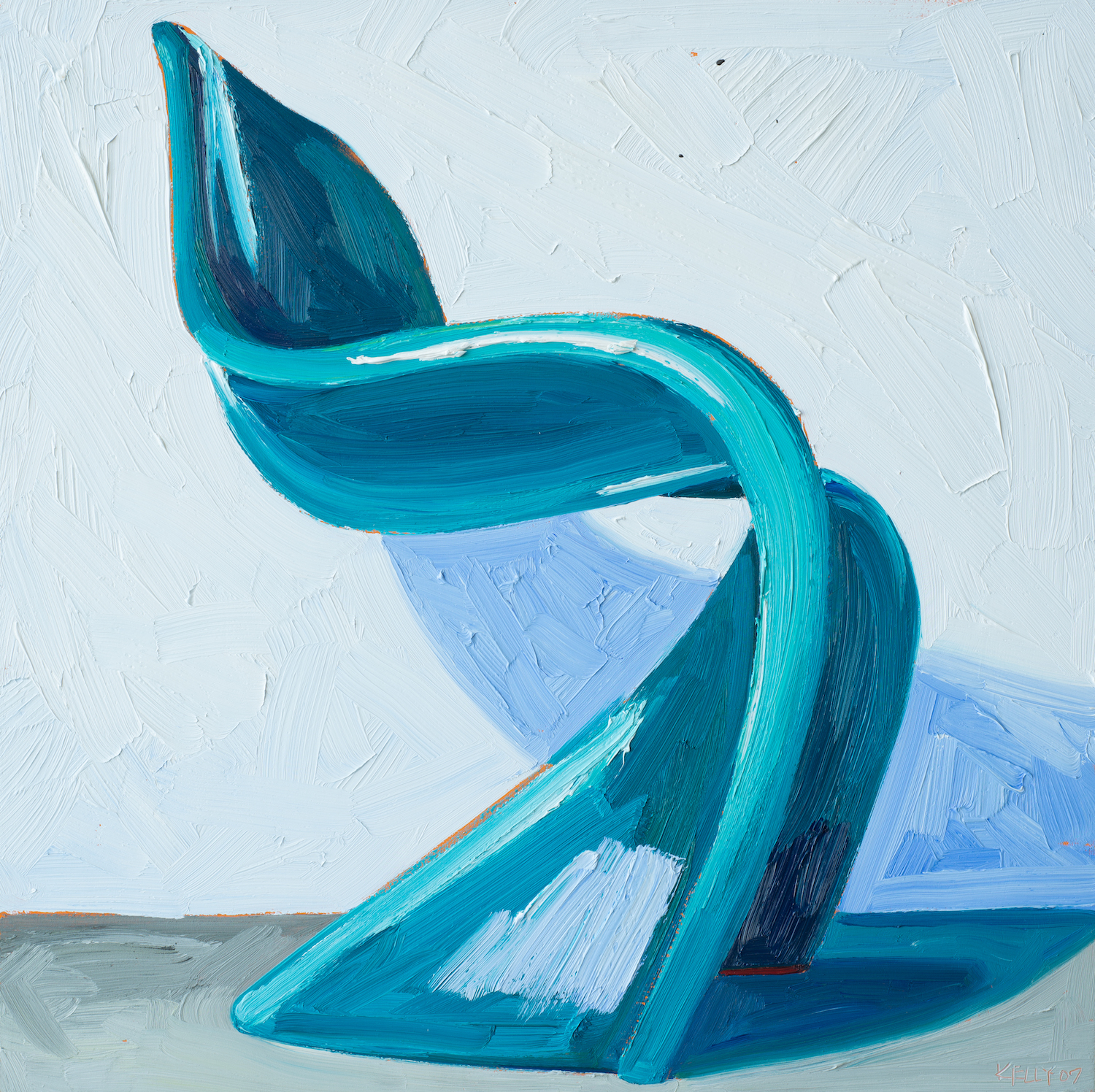 Aqua Pantone Chair Left View, 2007