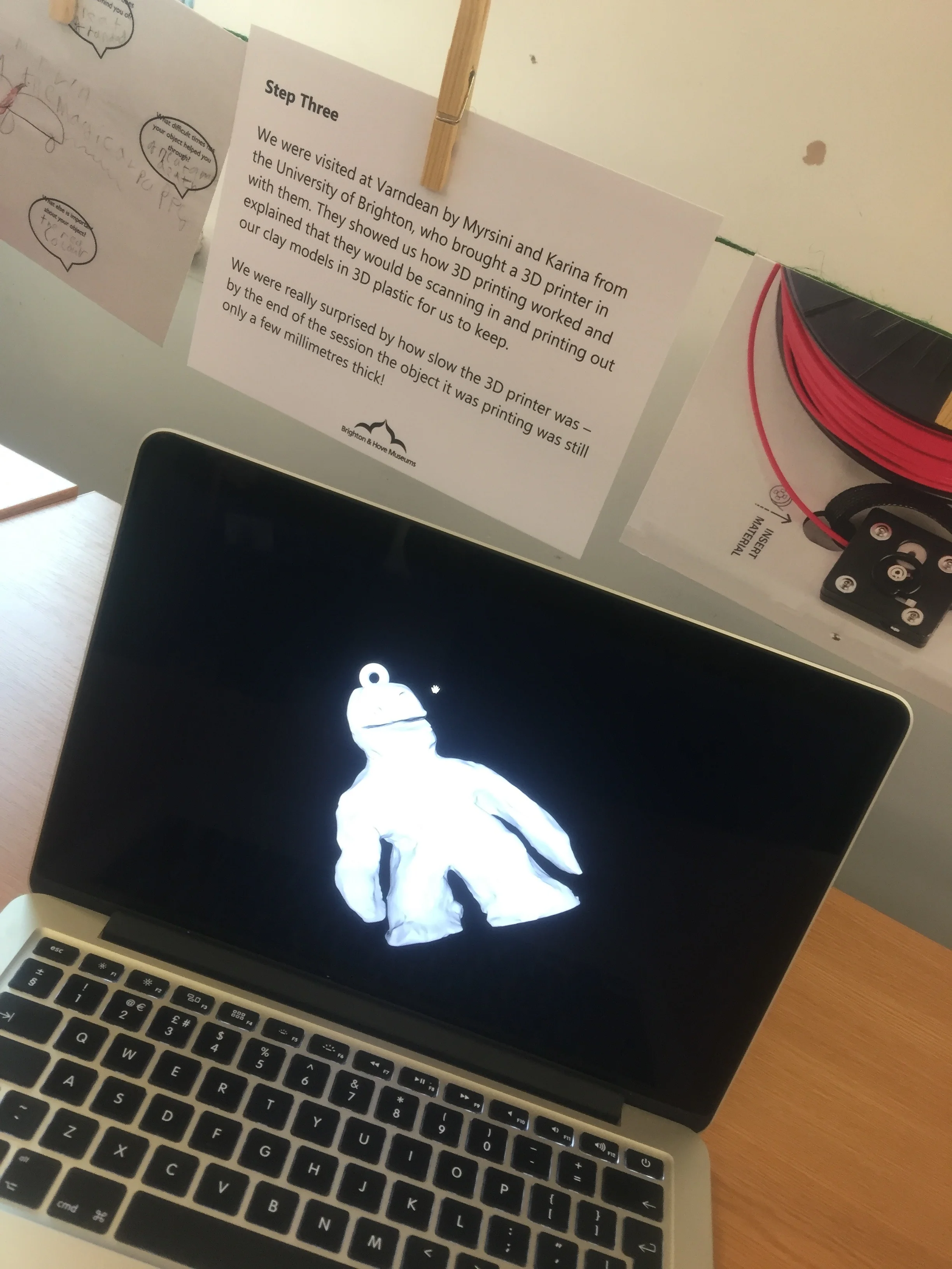 3D scans from Year 7 Varndean students