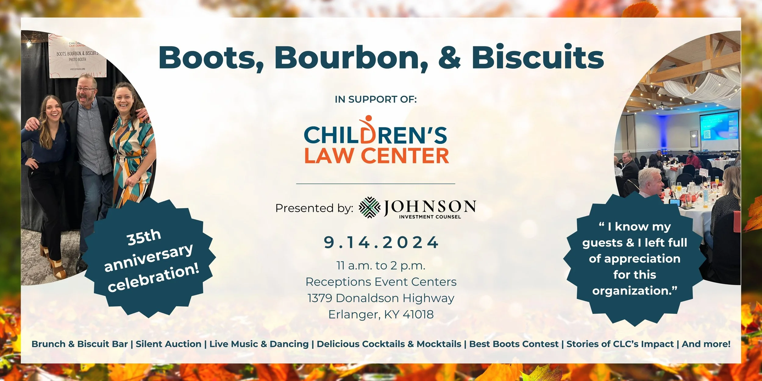 Boots, Bourbon, and Biscuits — Children's Law Center, KY