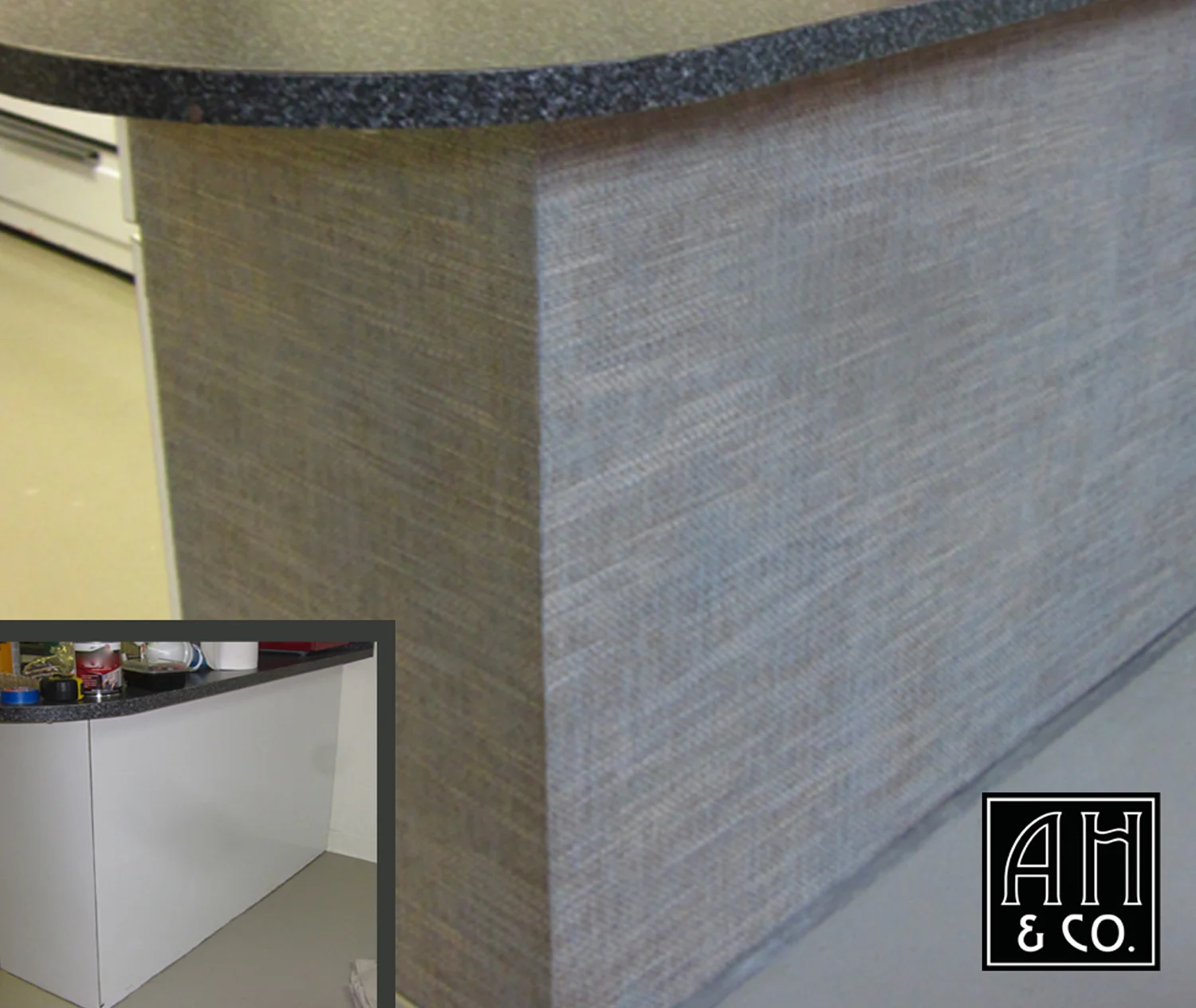 CUSTOM GRAY GRASSCLOTH TEXTURE