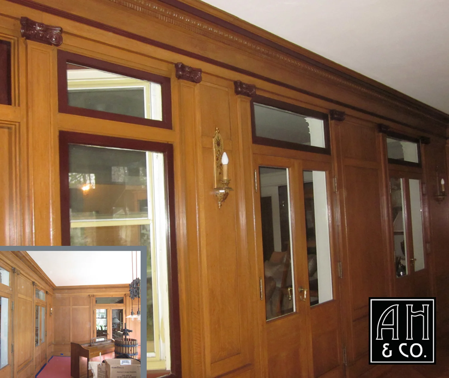 COLOR STAINED WOOD DETAILS
