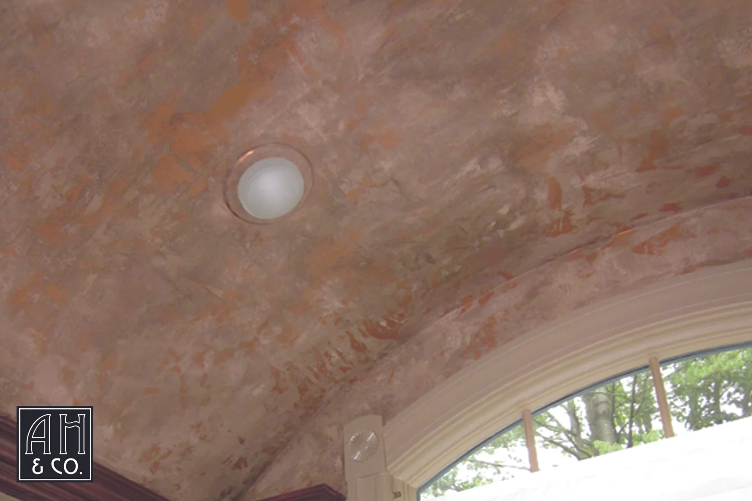 ANTIQUE COPPER TEXTURED CEILING