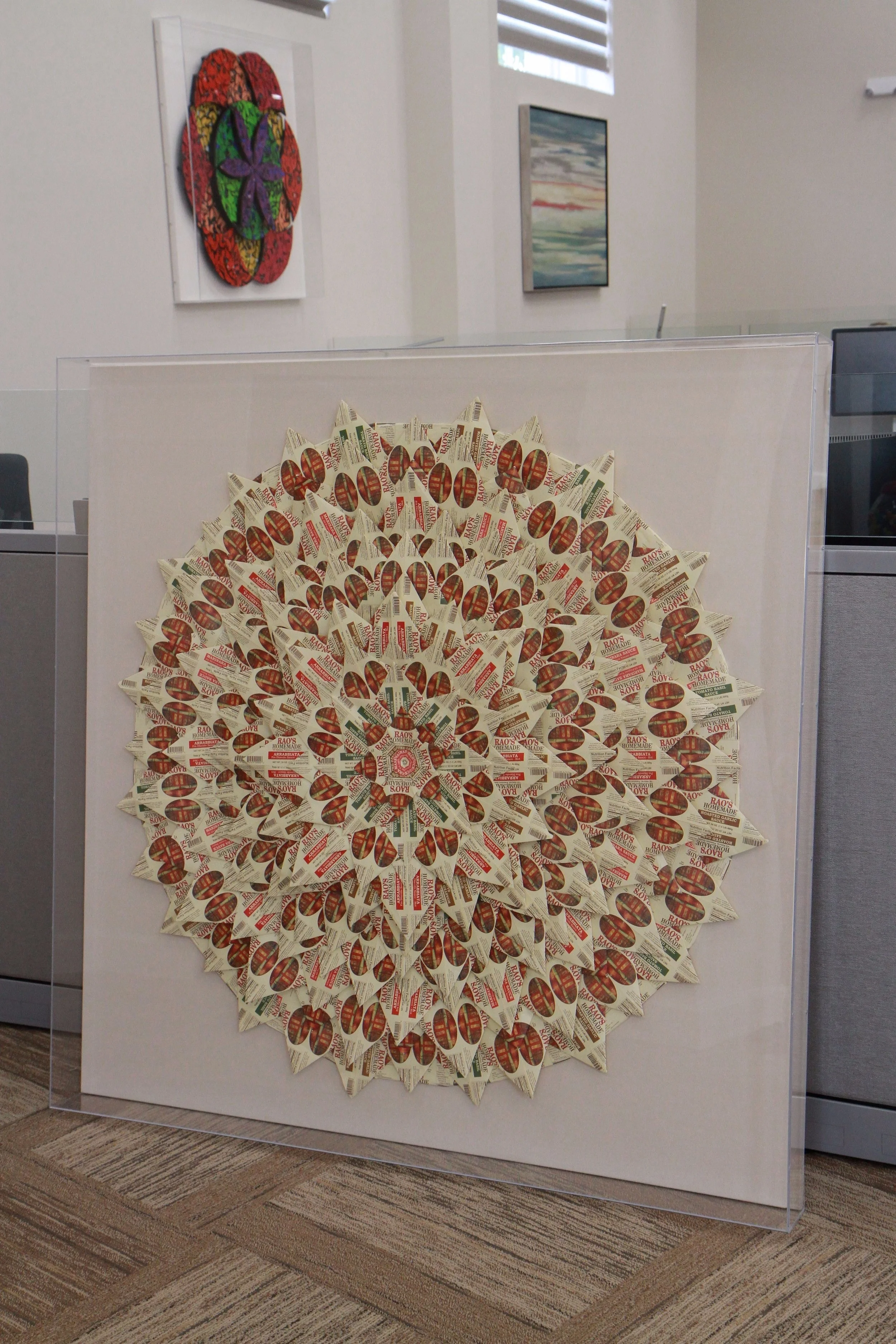 "RAO'S" CUSTOM MADE BRAND ART WAITING FOR INSTALLATION. COLLABORATION WITH A.F.G. VERONA, NJ